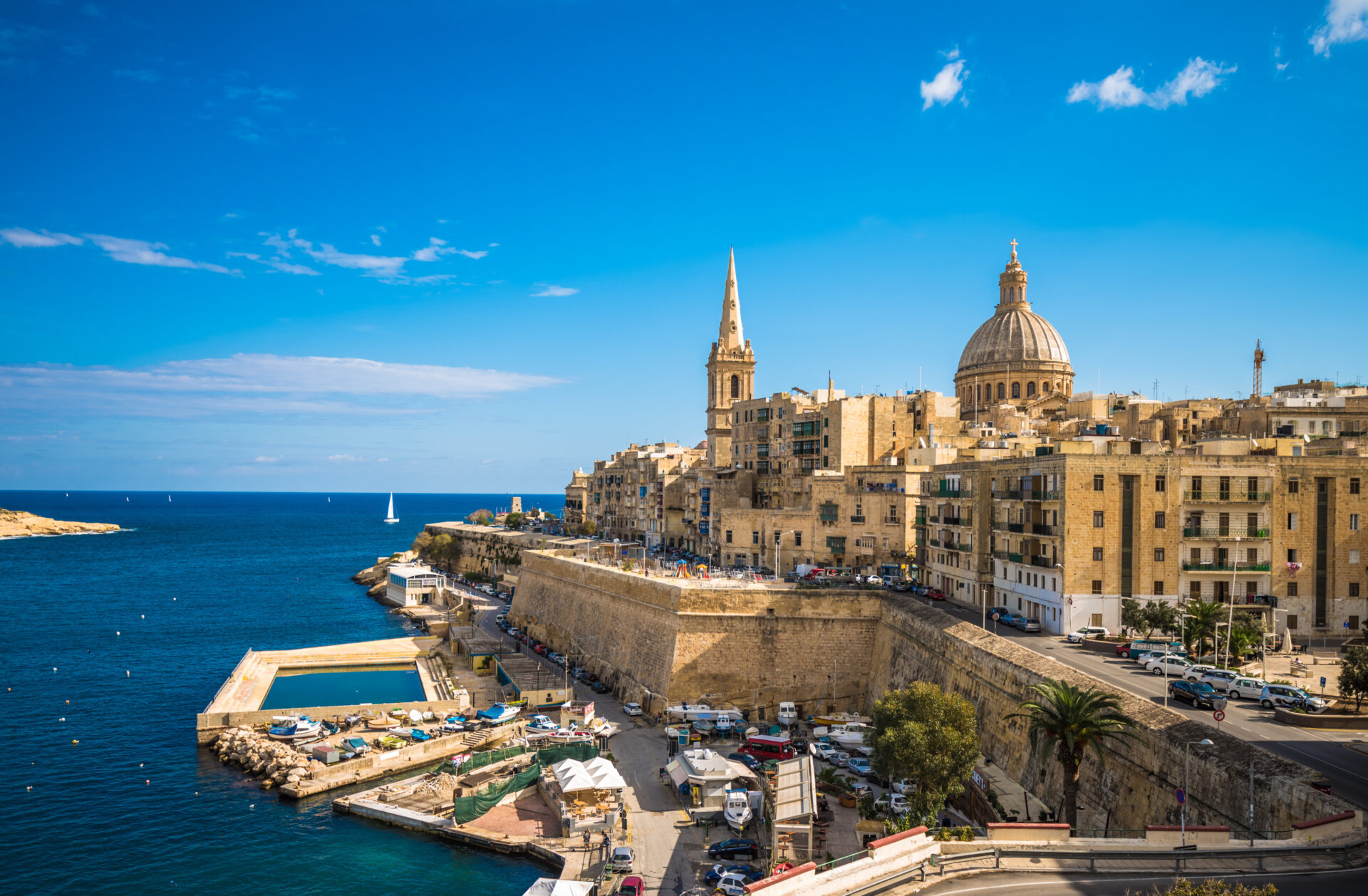 View of Valletta, the capital of Malta Medizinstudium in Valetta